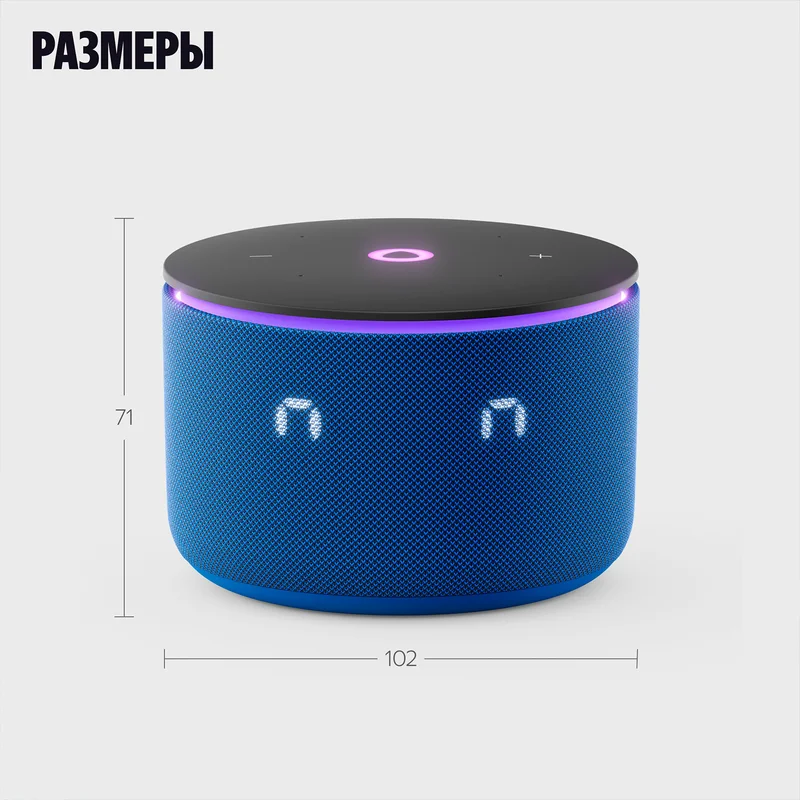 Умная колонка Яндекс Станция Мини 3 Про, Синий (YNDX-00059) 13