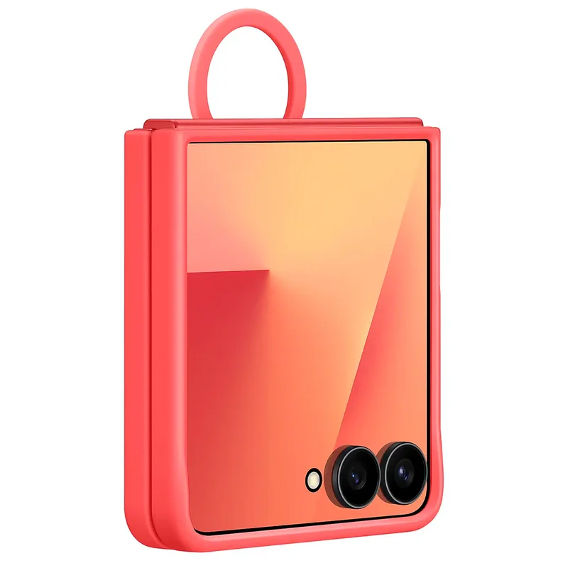 Чехол для смартфона Samsung Galaxy Z Flip7 Ring Case (Silicone) Red (EF-PF766TREGRU) 2