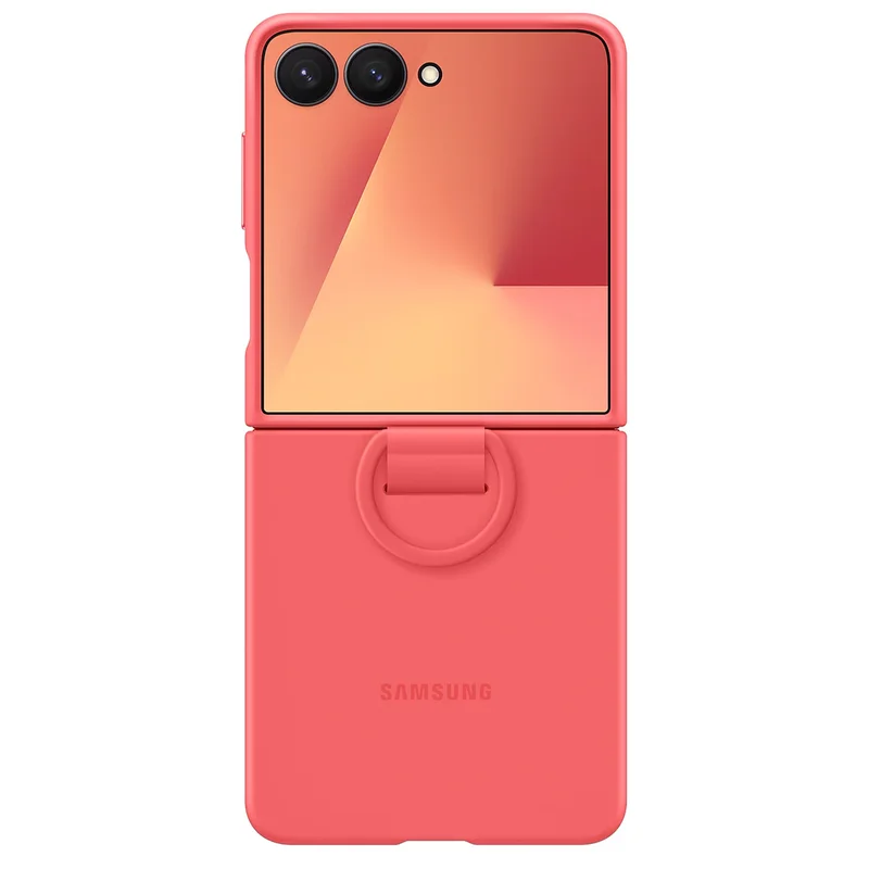 Чехол для смартфона Samsung Galaxy Z Flip7 Ring Case (Silicone) Red (EF-PF766TREGRU) 3
