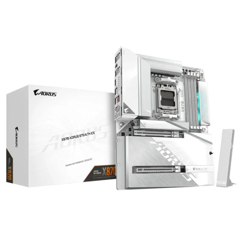 Материнская плата Gigabyte X870 A STEALTH ICE X870 AM5 4DDR5 2xPCI-Ex16 (HDMI) ATX 7