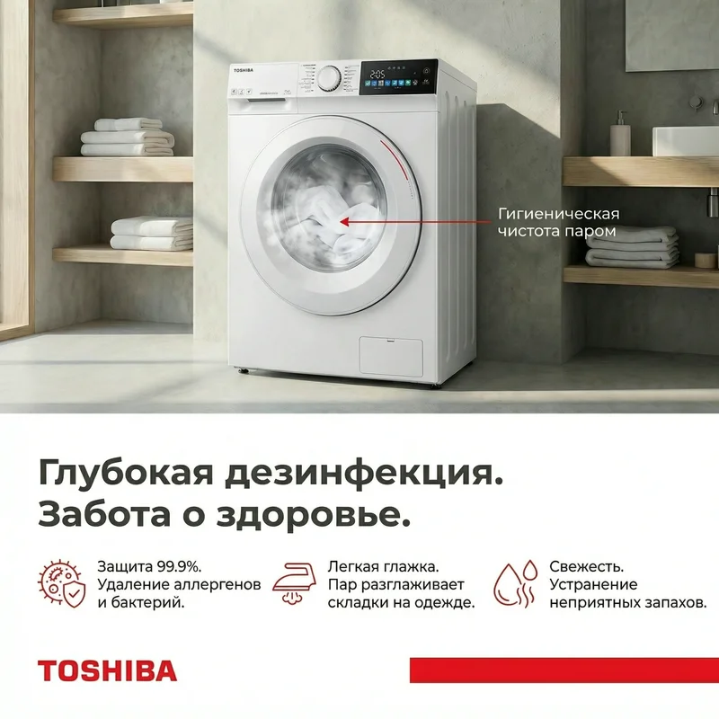 Стиральная машина Toshiba TW-BN80C2UZ(WK) 3