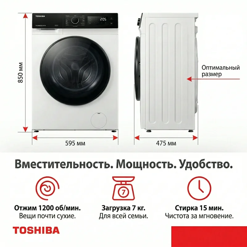 Стиральная машина Toshiba TW-BN80C2UZ(WK) 4