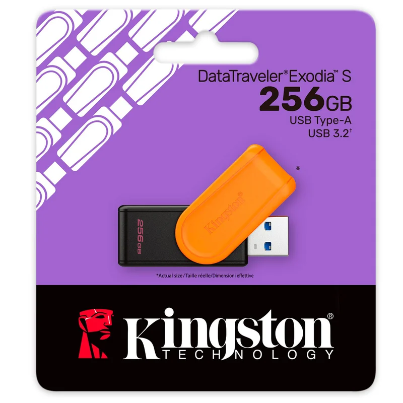 USB Флешка 256GB Kingston DataTraveler Exodia S USB3.2 Gen1 (DTXS/256GB) 3