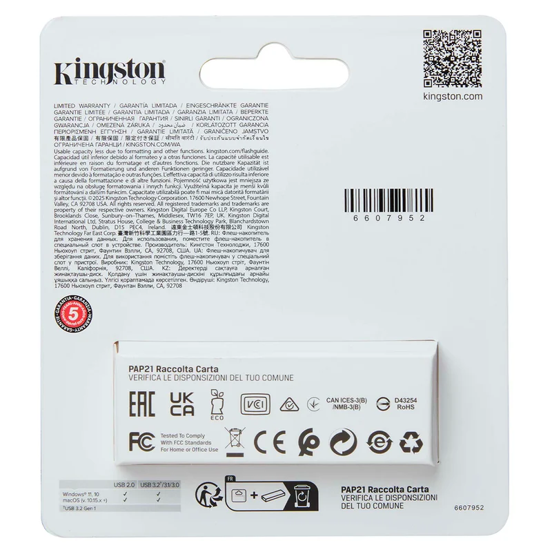 USB Флешка 256GB Kingston DataTraveler Exodia S USB3.2 Gen1 (DTXS/256GB) 4