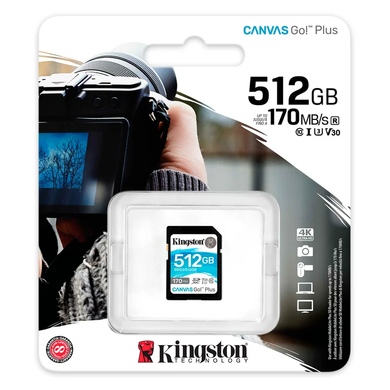 Карта памяти SD Kingston Canvas Go! Plus 512GB Class 10 UHS-I (SDG3/512GB) 3