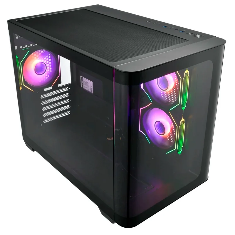Кейс FSP S380 Mid Tower, window, Black mATX [S380-BA] 2