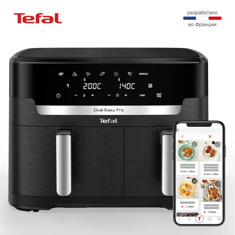 Аэрогриль Tefal Dual Easy Fry XXL EY-9428E0 9