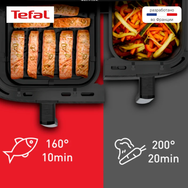 Аэрогриль Tefal Dual Easy Fry XXL EY-9428E0 11