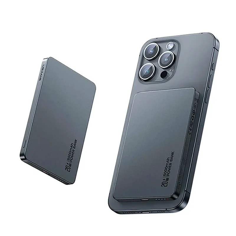 Портативное зарядное устройство USAMS 5000 mAh, SIlver (5KCD23102) 5