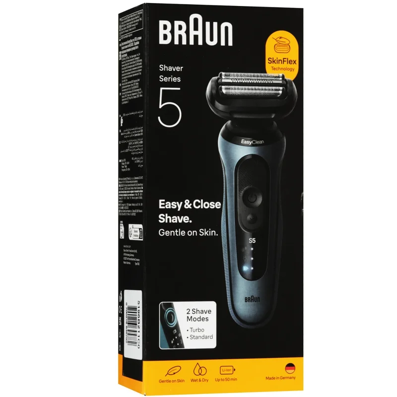 Бритва Braun Series 5 52-A1000s, голубая 11