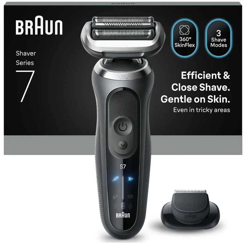 Бритва Braun Series 7 72-G1200s, серая 2