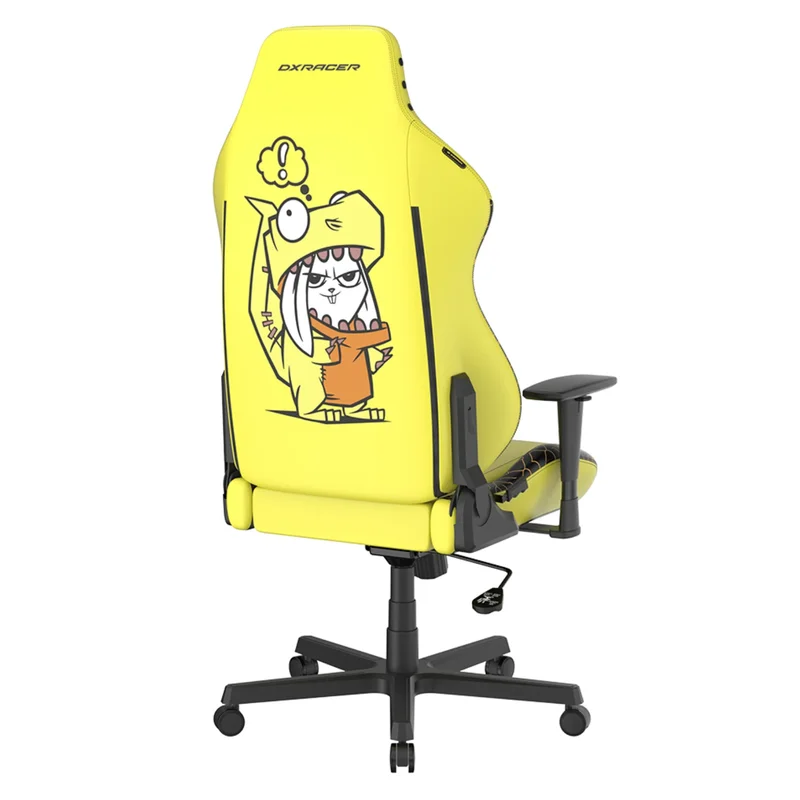 Игровое компьютерное кресло DXRacer Hammer series, Yellow (GC/LHE23LTA/DINORABBIT) 3