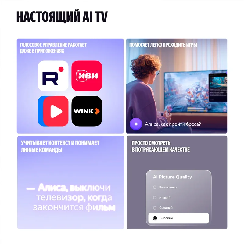 Телевизор Яндекс ТВ Станция Про MiniLED 55" 7