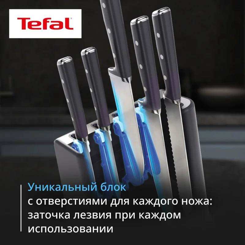Набор ножей 5пр Ever Sharp Tefal K297S644 6