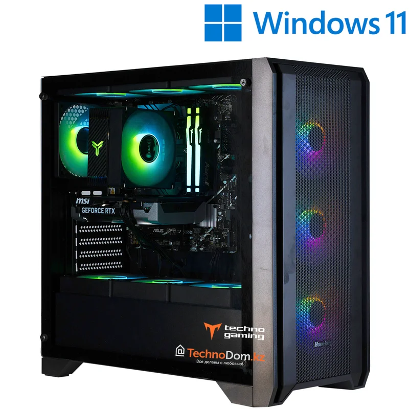 Игровой ПК TechnoGaming 275(Ci5-13400F/RTX5060 8GB/D5 32GB/SSD 1TB/B760M-A WIFI/GX750A BK) + 11Win 2