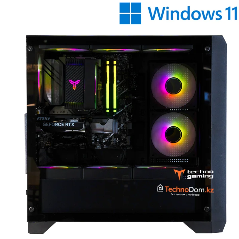 Игровой ПК TechnoGaming 275(Ci5-13400F/RTX5060 8GB/D5 32GB/SSD 1TB/B760M-A WIFI/GX750A BK) + 11Win 3