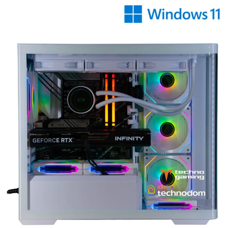 Игровой компьютер TechnoGaming 277(Ci5-13400F/RTX5060TI 16GB/D5 32GB/SSD 1TB/B760M-A WIFI/D300 WH) + 11Win 2