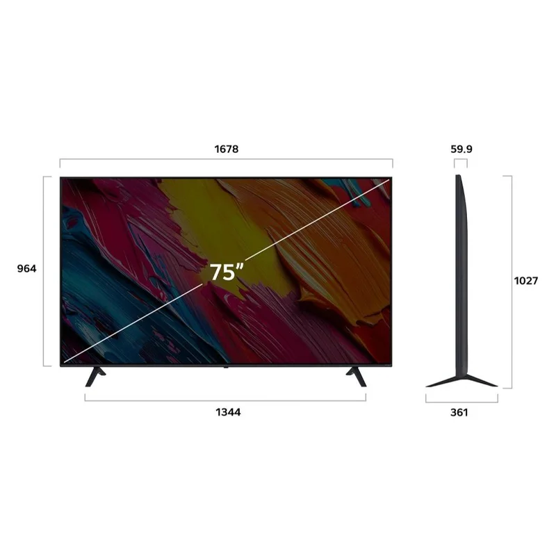 Телевизор LG 75" 75QNED70A6A QNED UHD Smart Black 5