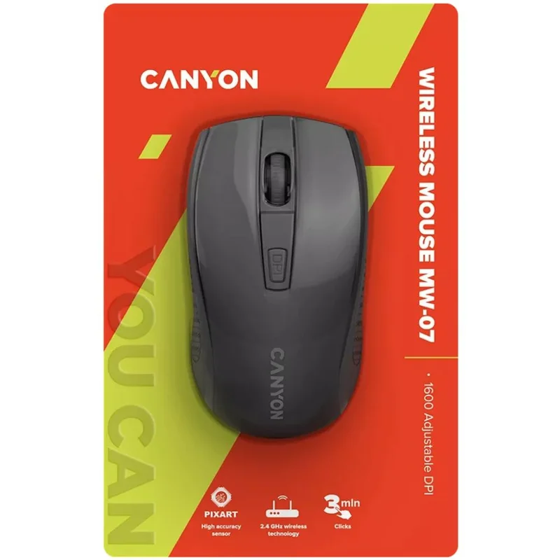 Беспроводная мышь Canyon MW-7, черный 6