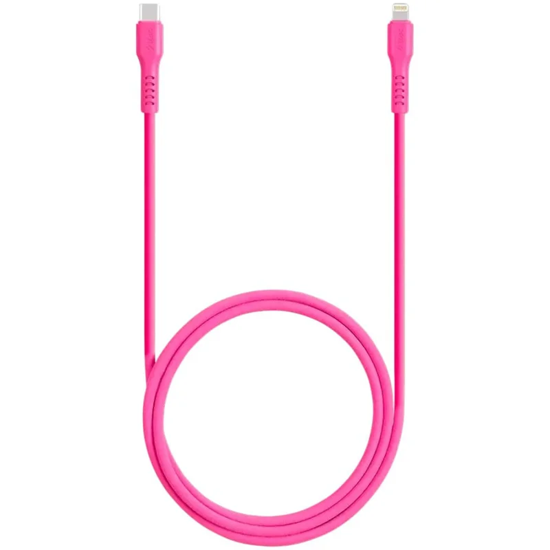Кабель ttec USB-C - Lighting 60ВТ PD/QC Fast Charge 1.2 м Pink Neon (2DK60NP) 2