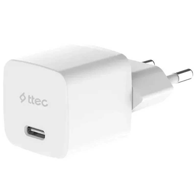Адаптер и кабель ttec SmartCharger GAN 20W PD, Кабель USB-C - USB C 1,5 м White (2SCG20CB) 2