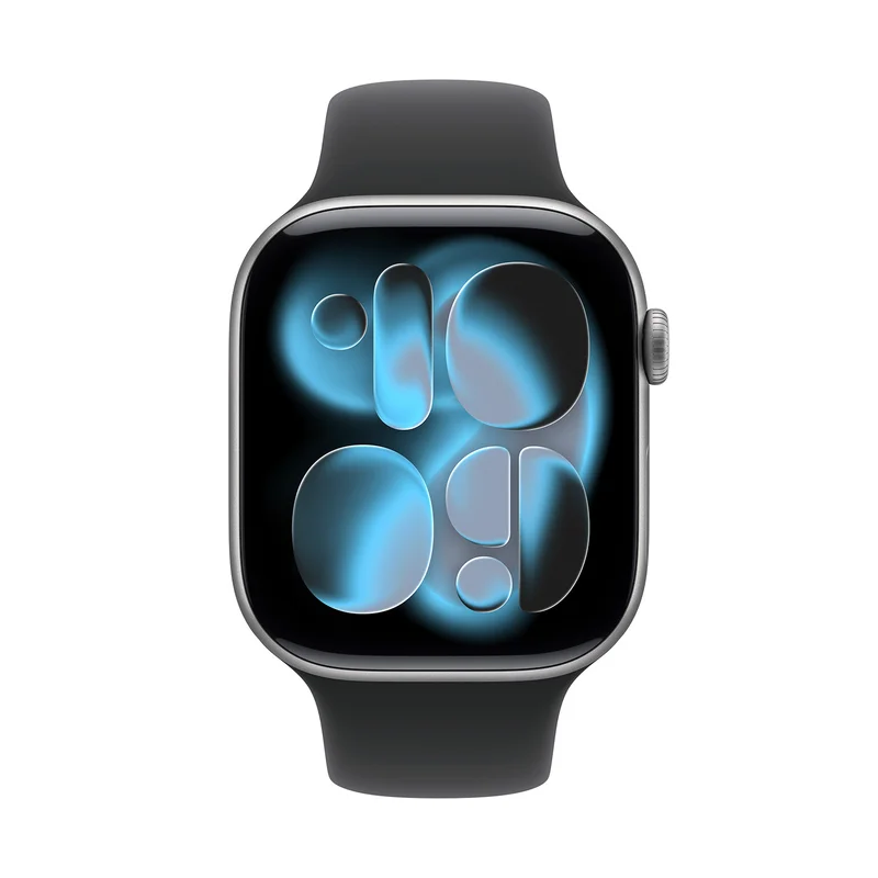 Смарт Часы Apple Watch Series 11 GPS 46mm Space Grey Aluminium Case with Black Sport Band - M/L (MEV 2