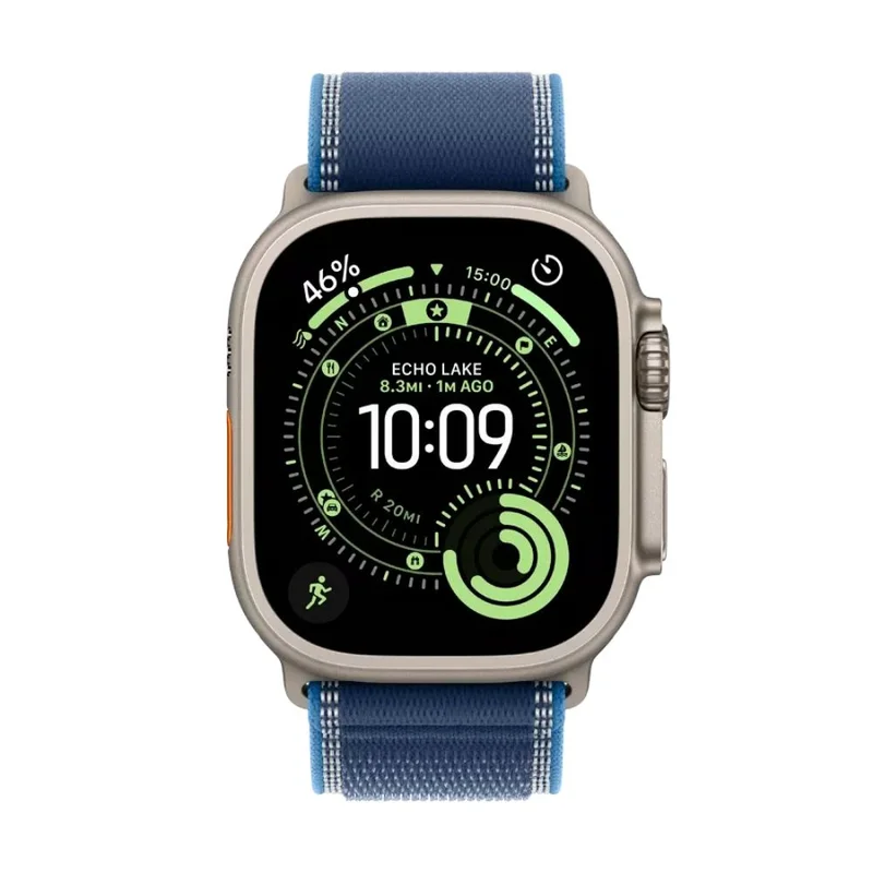 Смарт Часы Apple Watch Ultra 3 GPS + Cellular 49mm Natural Titanium Case with Blue/Bright Blue Trail 2