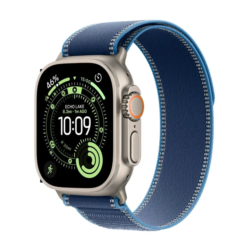 Смарт Часы Apple Watch Ultra 3 GPS + Cellular 49mm Natural Titanium Case with Blue/Bright Blue Trail
