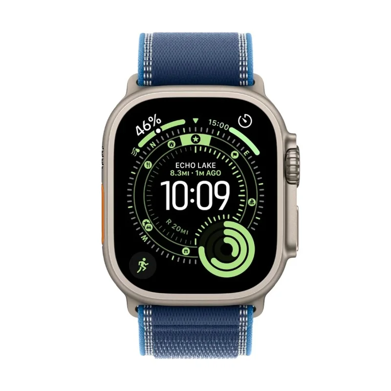 Смарт Часы Apple Watch Ultra 3 GPS + Cellular 49mm Natural Titanium Case with Blue/Bright Blue Trail 2