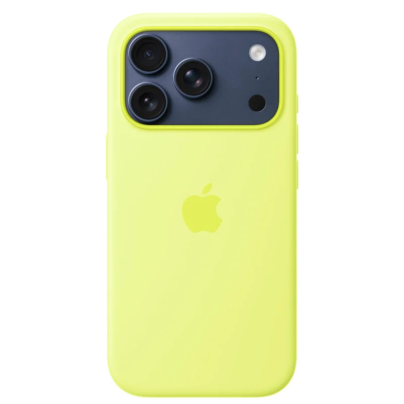 Чехол для смартфона iPhone 17 Pro Silicone Case with MagSafe – Neon Yellow (MGFF4ZM/A) 3