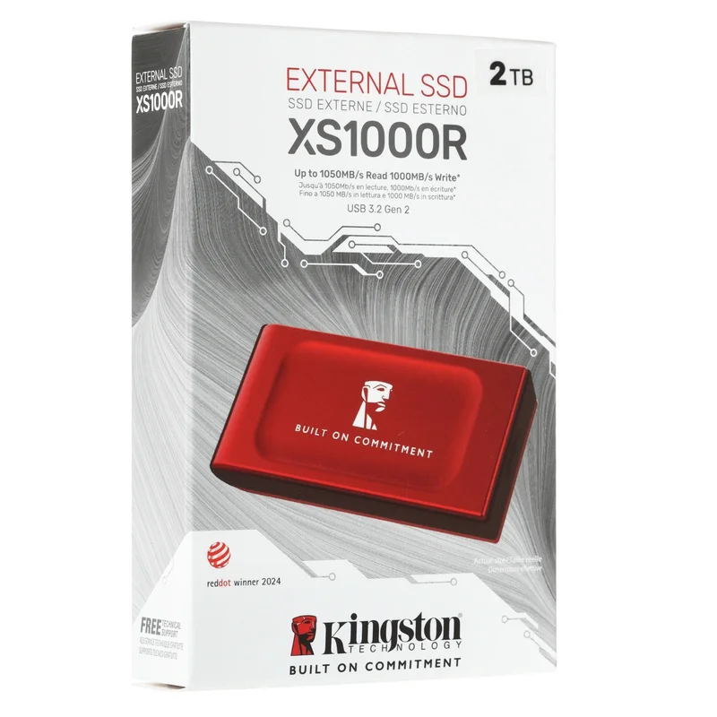 Внешний SSD 2TB Kingston SXS1000R USB-A 3.2 Red (SXS1000R/2000GA) 7
