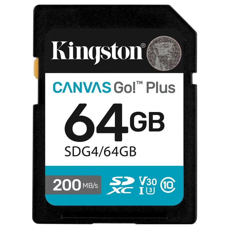 Карта памяти SD 128GB Kingston Canvas Go, Class 10 (SDG4/128GB)