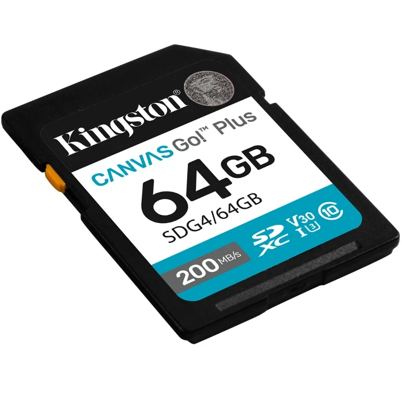 Карта памяти SD 128GB Kingston Canvas Go, Class 10 (SDG4/128GB) 2