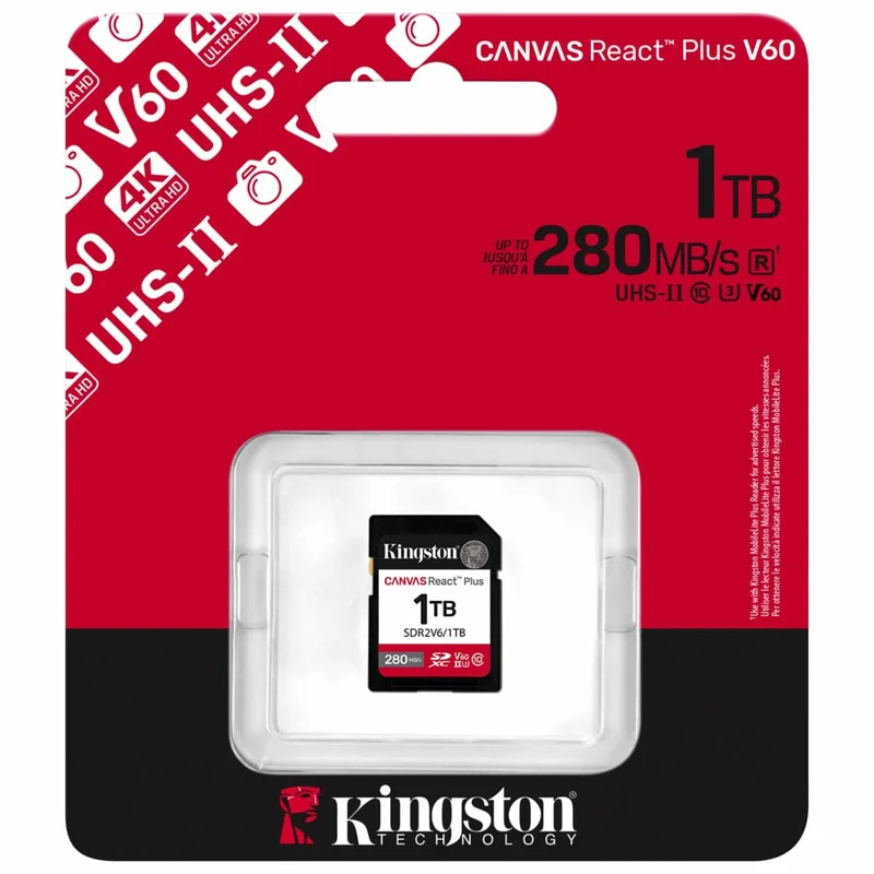 Карта памяти SD 1TB Kingston Canvas React Plus, UHS-II (SDR2V6/1TB) 3