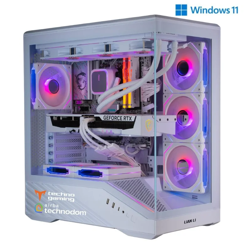 Игровой компьютер TechnoGaming 283(AR7-7800X3D/RTX5070TI 16GB/D5 32GB/SSD 2TB/B850M Gaming/V100 WH) + Win11 2