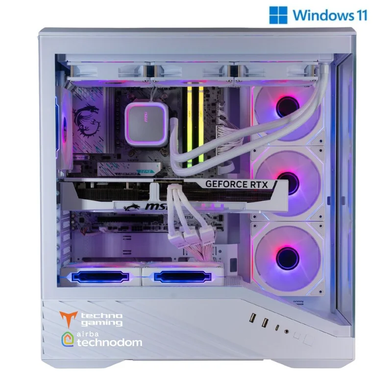 Игровой компьютер TechnoGaming 283(AR7-7800X3D/RTX5070TI 16GB/D5 32GB/SSD 2TB/B850M Gaming/V100 WH) + Win11 3