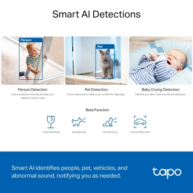 WiFi камера TP-Link Tapo TC74, 5MP, поворотно-наклонная с ИИ (Tapo TC74) 6