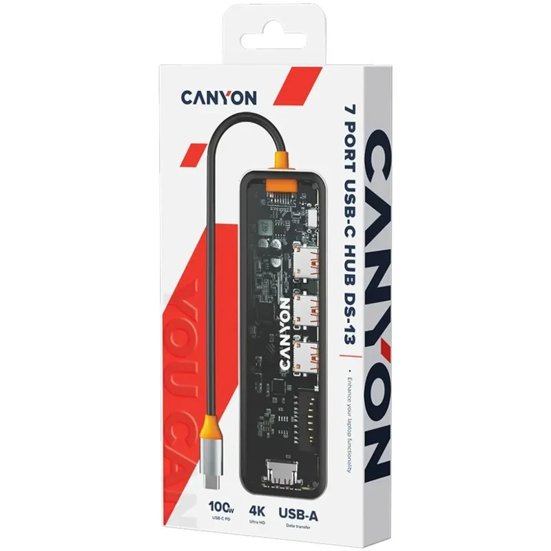 Мультипортовый адаптер CANYON 7in1 (DS-13) 7
