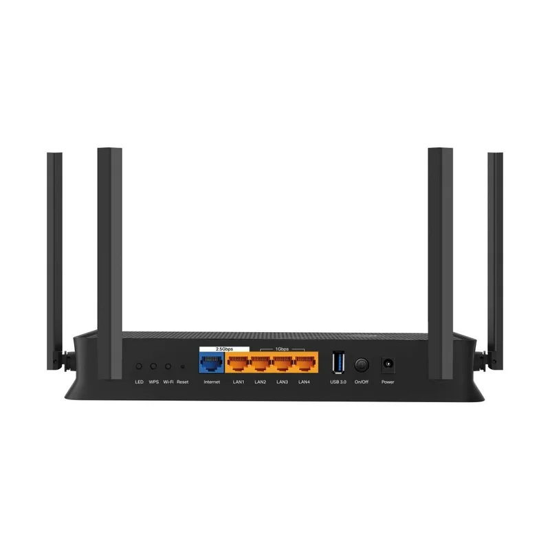 Беспроводной маршрутизатор, Tp-Link Archer BE230 Dual Band, 4 порта+Wi-Fi 7, 688/2882 Mbps (Archer B 3