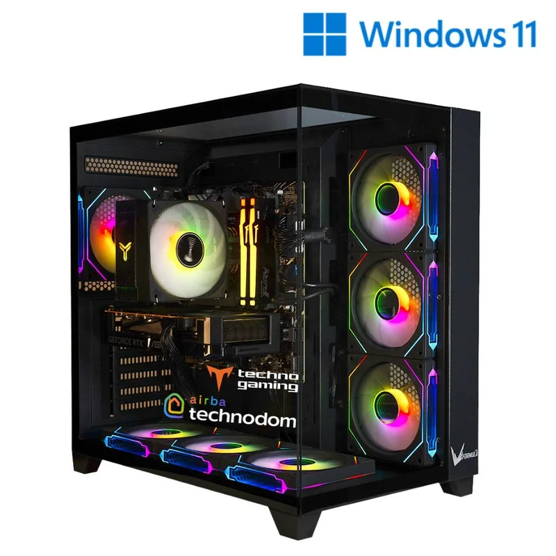 Игровой ПК TechnoGaming 285(Ci5-13400F/RTX5060 8GB/D5 32GB/SSD 1TB/B760M-A WIFI/Z9 FLOE BK) + Win11 2