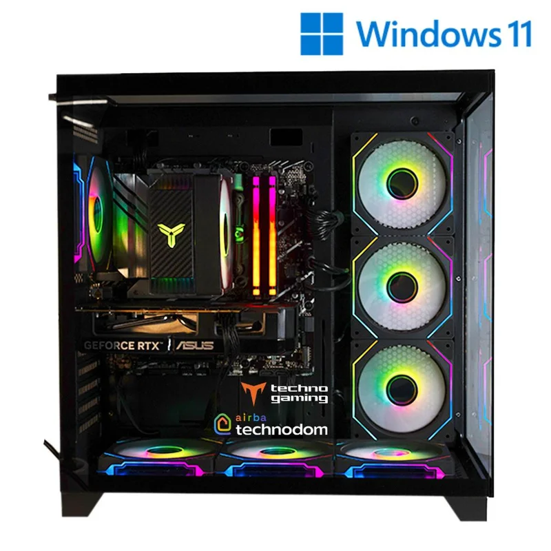 Игровой ПК TechnoGaming 285(Ci5-13400F/RTX5060 8GB/D5 32GB/SSD 1TB/B760M-A WIFI/Z9 FLOE BK) + Win11 3