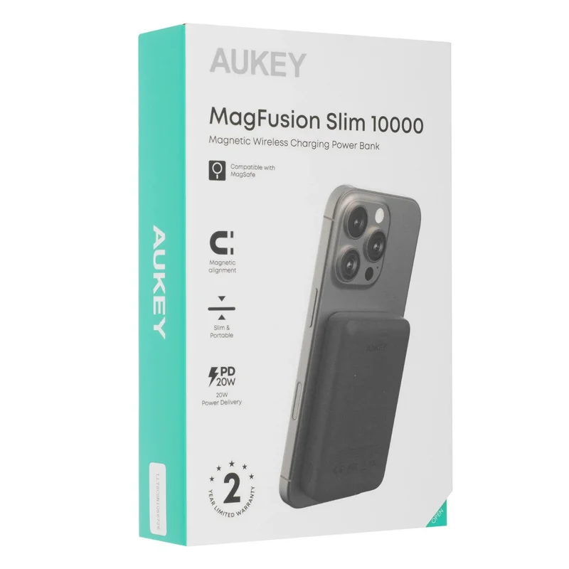 Внешний аккумулятор Aukey PB-MS04 10000 мАч 20 Вт темно-серый 7