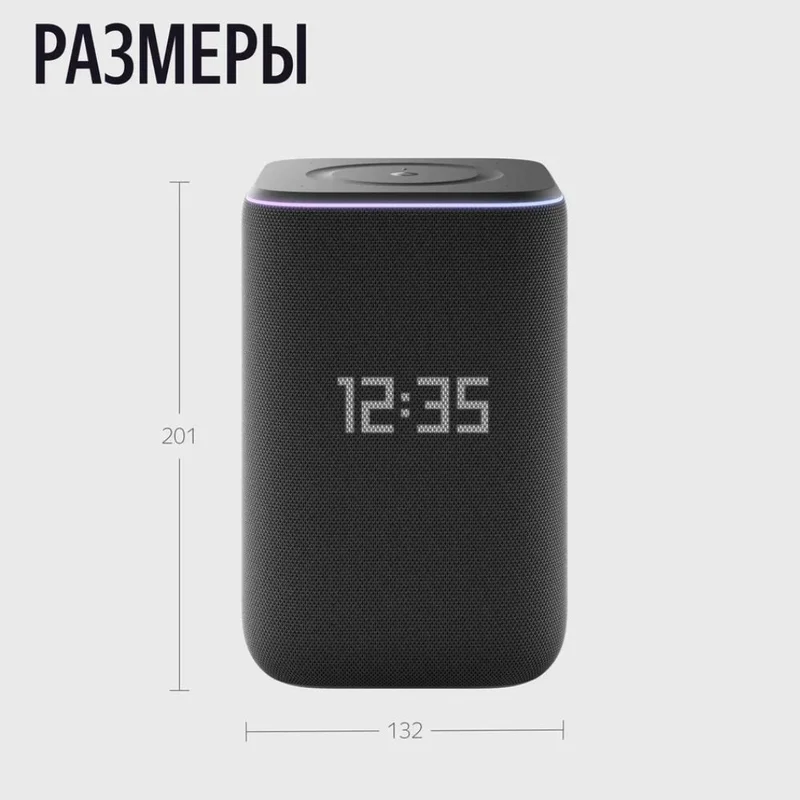 Умная колонка Яндекс Станция 3 с Алисой, Zigbee™, 50 Вт, (черный) 2