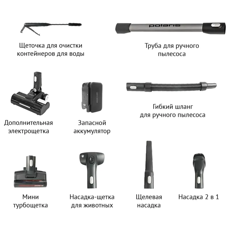 Вертикальный пылесос Polaris PVCW 8090 Серый 3