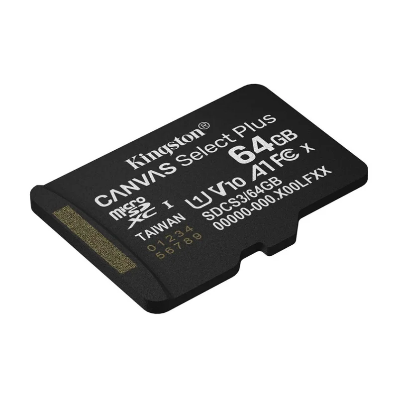 Карта памяти, Kingston, SDCS3/64GBSP, MicroSDXC 64GB, Canvas Select Plus, A1, U1, V10, без адаптера 2