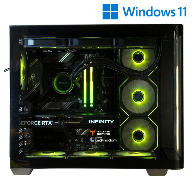 Игровой компьютер TechnoGaming 287(Ci5-13400F/RTX5060TI 16GB/D5 32GB/SSD 1TB/B760 Gaming/M580 BK) + Win11 3