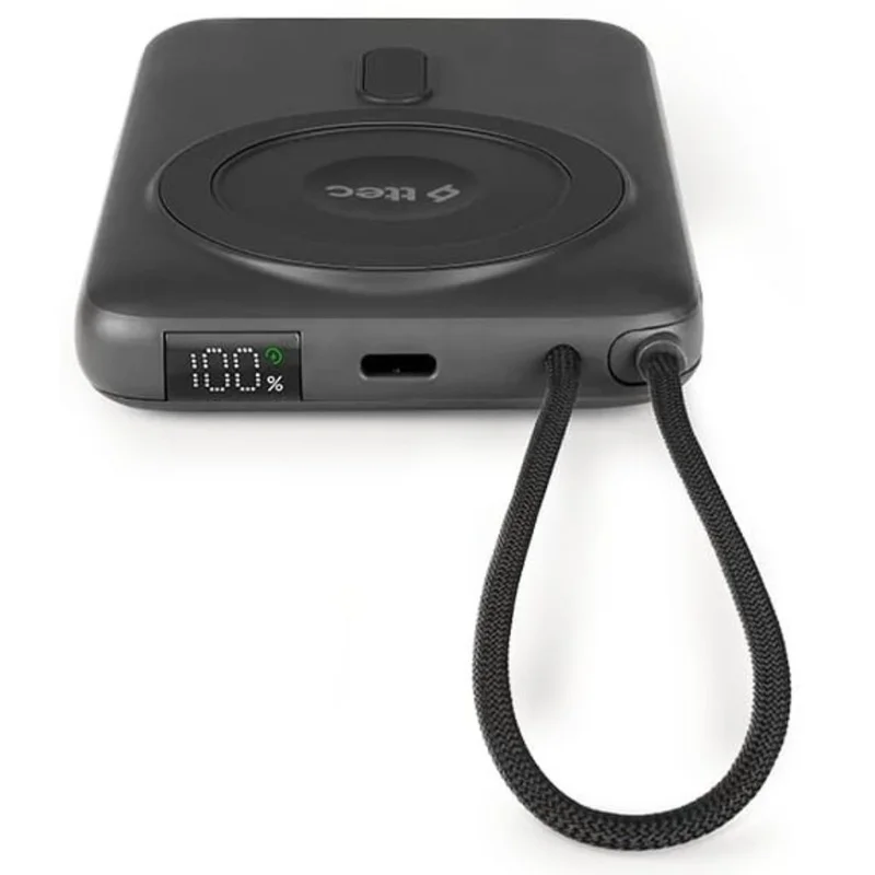 Внешний аккумулятор ttec Recharger M LCD 10.000 mAh Magesafe comp PD 20W with USB-C Cable and Stand 3