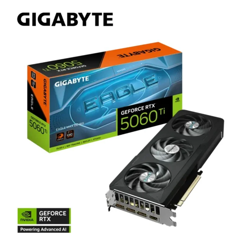 Видеокарта Gigabyte RTX 5060 Ti EAGLE MAX OC 16GB 128bit/G7 (HDMI+3DP)[GV-N506TEAGLEMAX OC-16GD] 6