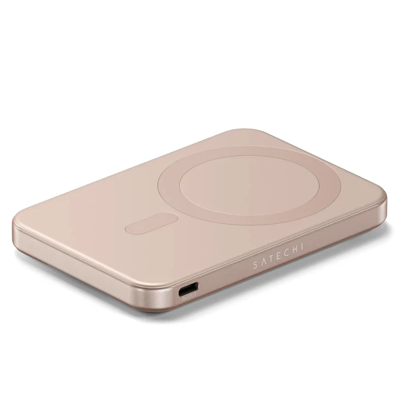 Магнитное зарядное устройство с подставкой Satechi Qi2 5000mAh, Светлый Розовый (ST-B5Q2SR) 2