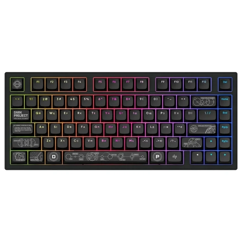 Игровая клавиатура USB/BT Dark Project ALU81A Terra Nova, Black (DPKB_NOVA_81_ANSI_BLACK_UA)
